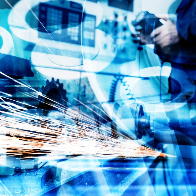 Ipari gy&aacute;rt&aacute;si folyamat szikr&aacute;kkal &eacute;s antisztatikus technol&oacute;gi&aacute;val a nagyobb biztons&aacute;g &eacute;rdek&eacute;ben;