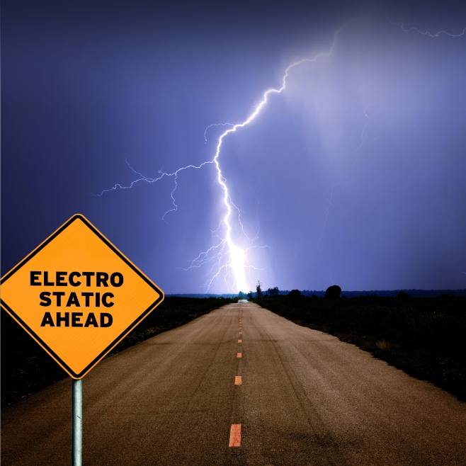 A statikus elektromoss&aacute;g egy gyakori probl&eacute;ma, amely a term&eacute;szetben is előfordulhat.